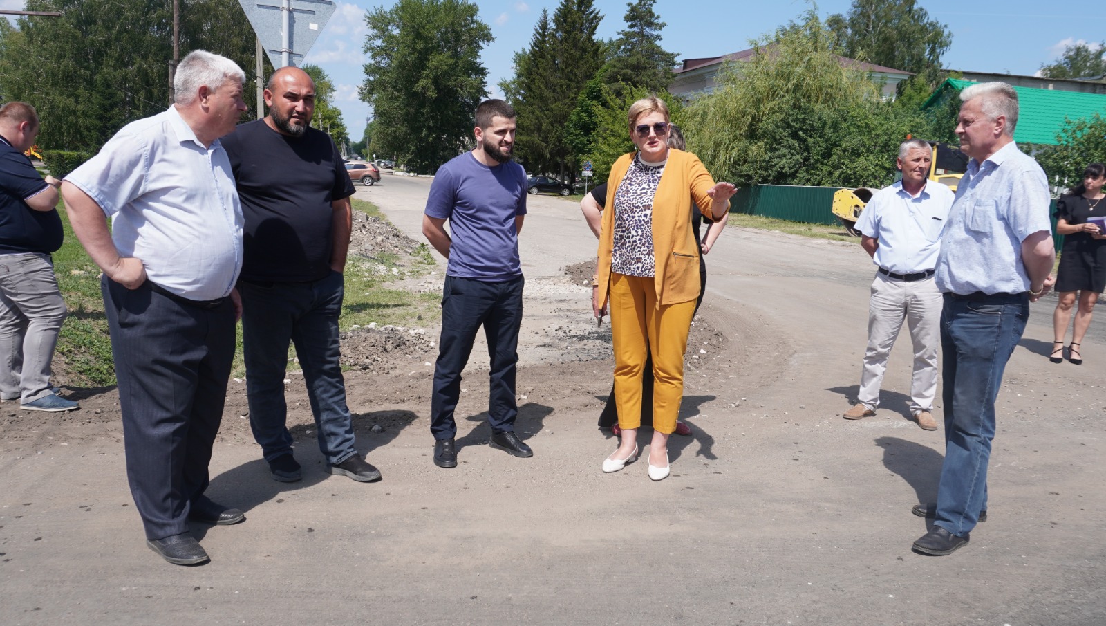 В Екатериновке проведён комиссионный осмотр отремонтированного участка дороги